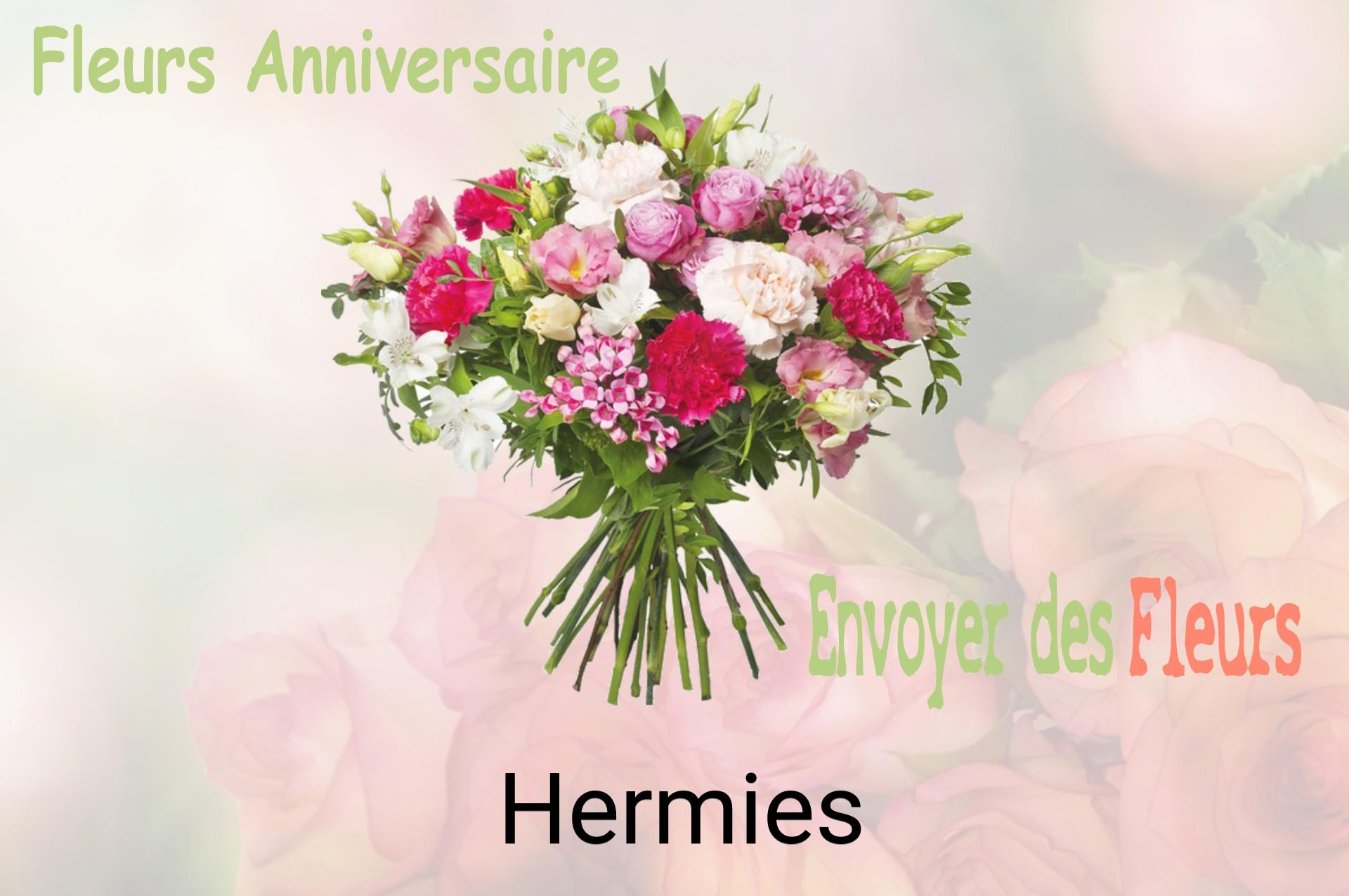 Bouquet de fleurs d’anniversaire livré à Hermies